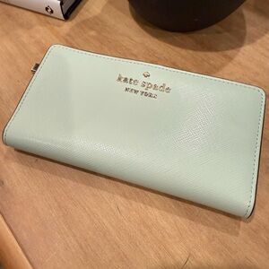 Kate Spade New York Staci Large Slim Bifold Wallet In Mint